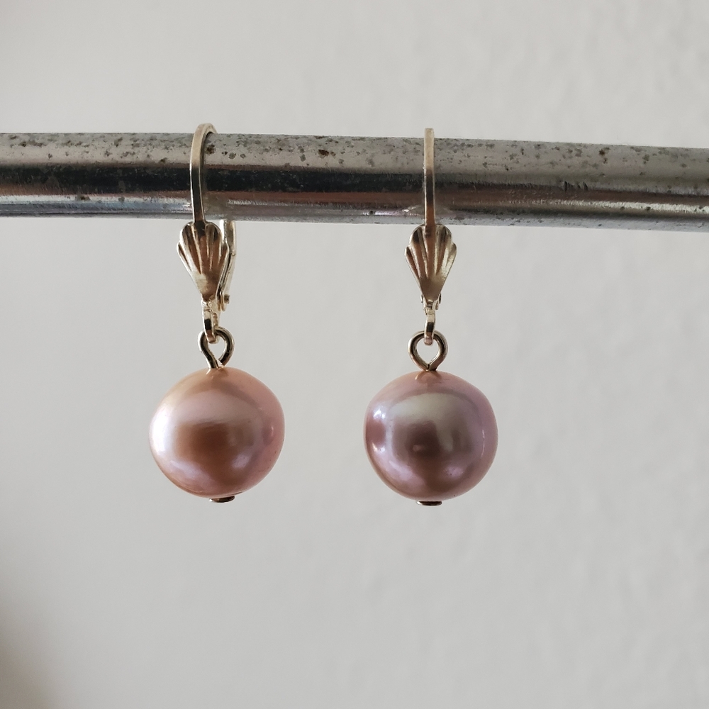 Sterlin Silver Edison pearl earrings